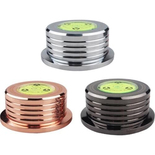 3in1 Record Aluminum Alloy Clamp LP Disc Stabilizer Balance Measure Vibration Balanced For Turntable Phonograph