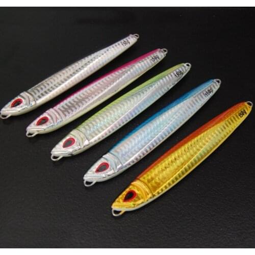 5PCS Deep sea Jigging Fishing Ocean Boat Rock Beach Slow Jig Jigbait Spoon Lure baits 150g