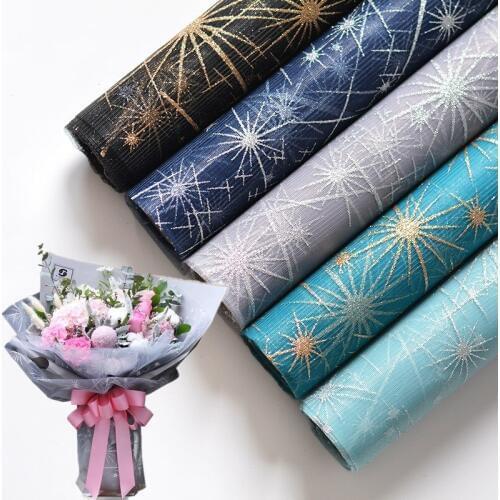 50 cm*5 yards Flower Wrapping Roll Gauze Florist Bouquet Packaging Mesh Materials Floral Art Packing Supplies for wedding deco