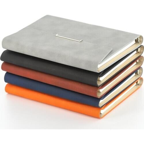 A5 Binder Refillable Planner Faux Leather Notebook Journal with Card Pen Holder Outdoor Journal Planner Agenda DIY Birthday Gift