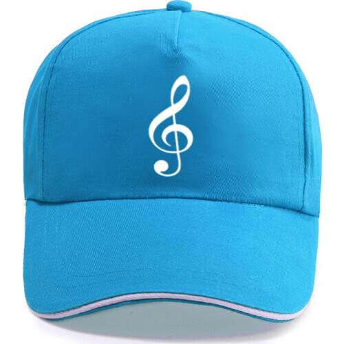 New Musical Note Pattern Print Baseball Cap Unisex Women Men Casual Cotton Hat Snapback Hats Trucker Caps Sun-Hats