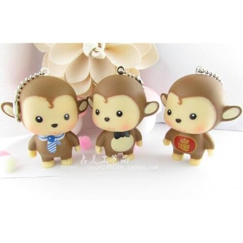 2016 Years Of The New Monkey Monkey Keychain Pendant Vinyl Cute Cartoon Creative Hand Woven