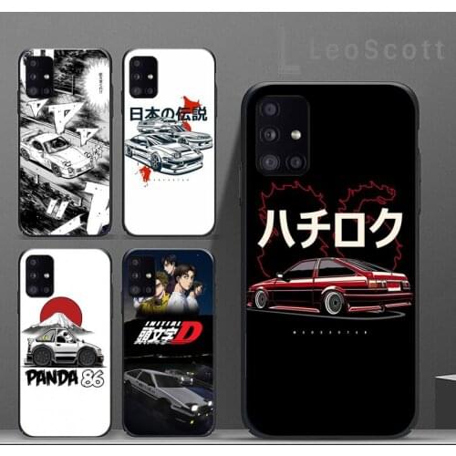 Initial d AE86 Japan anime Phone Case For Samsung A32 A51 A52 A71 A50 A12 A21S S10 S20 S21 Plus Fe Ultra