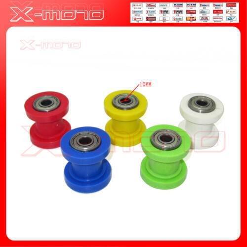 Colorful 10mm pulley tensioner slider chain roller drive wheel guide XR CRF 50 SDG thumpstar pit trail dirt bike motorcycle