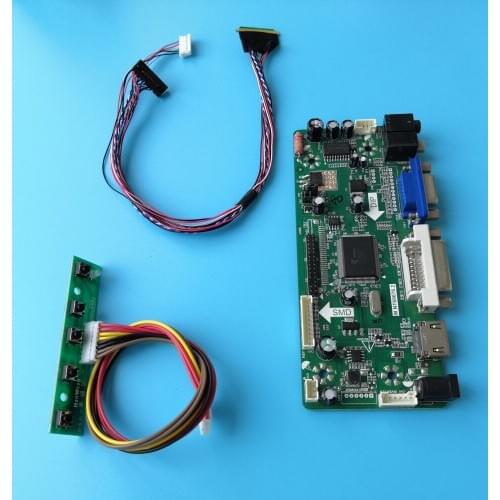 Driver card DIY DVI LED VGA LCD Controller board kit for LP101WH1-TLB4/TLP1 M.N68676 screen 1366X768 panel HDMI monitor