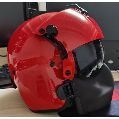 EVI Work Hgu-56/p Army Aviation Flight Helmet 55P 68P 84P Red helmet black mask
