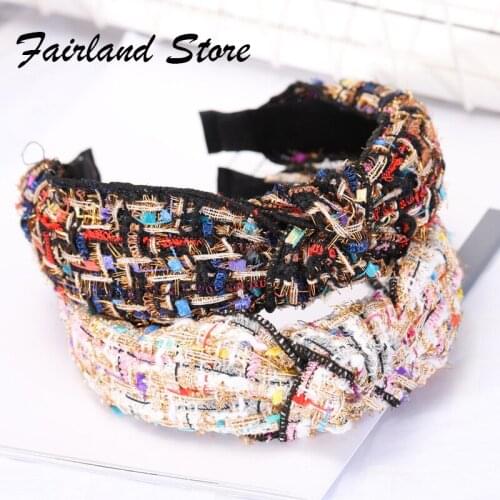 Fairland 2020 Bohemia Color Fabric Casual Hairband New Korean Personality Fashion Wild Girl Hair Accessory Dance Party Headband
