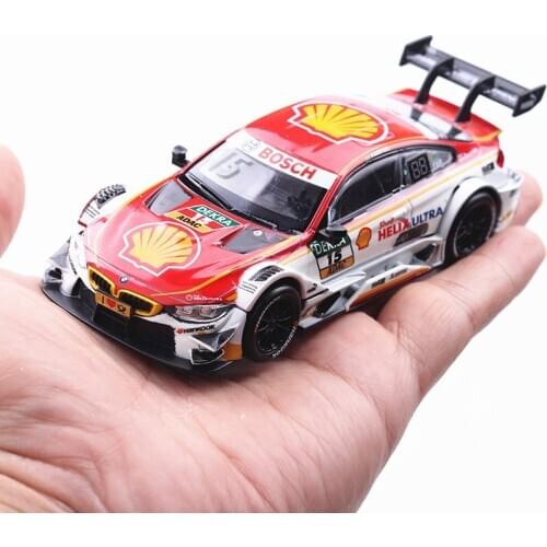 1:43 Scale Wheel Diecast Germany Rally Super Sport Car Metal Shell Red Bull M4 Im Pull Back Alloy Toys Collection