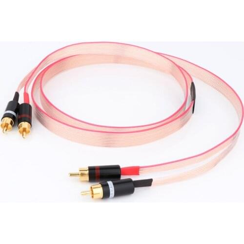 Hifi Nordost Red Dawn OCC Copper Signal RCA Cable With Gold Plated Kimber RCA Plug Interconnect Cable