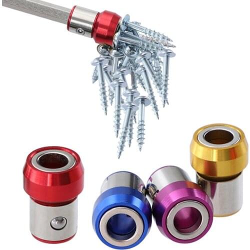 Metal Magnetic Ring Screws Pick-up Tool for 1/4 Inch 6.35mm Screwdriver Bit
