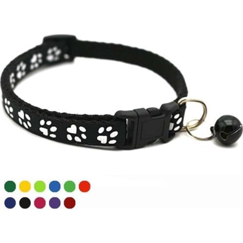 Cute Sounding Bells Night Reflective Dog Collar Anti-lost/car Accident Cat Necklace Walking Pet Traction Lead Supplies Dog Light