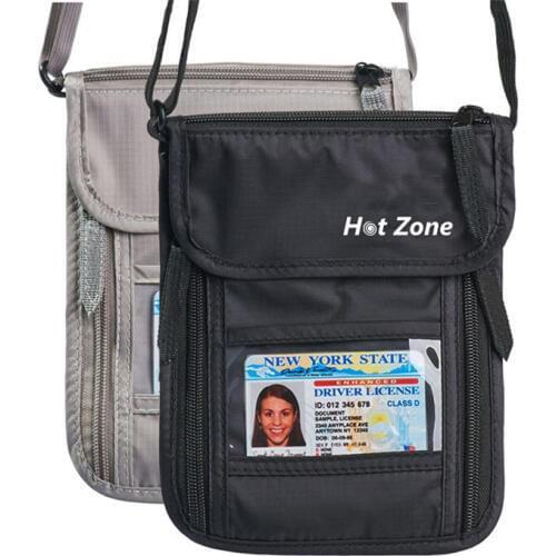 Hanging Neck Passport Package Multifunction Passport Holder Waterproof Wear Document Package Coin Purse RFID Anti Theft Dropship