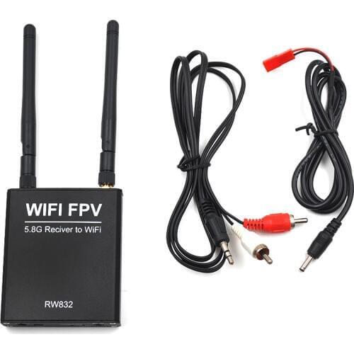 FPV WIFI Receiver Screen Display Module 5.8G AV Signal Transfer to WIFI Transmission for IOS Android Smartphone iPad Tablet