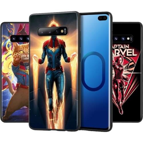 Avengers Captain Marvel For Samsung Galaxy S21 S20 FE Ultra Lite S10 5G S10E S9 S8 Plus Soft Silicone Phone Case