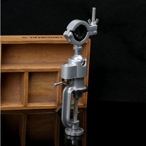 360 Degree Rotating Table Vise Multifunctional Aluminium Alloy Swivel Bench Clamp Electric Drill Stand Rotating Tool