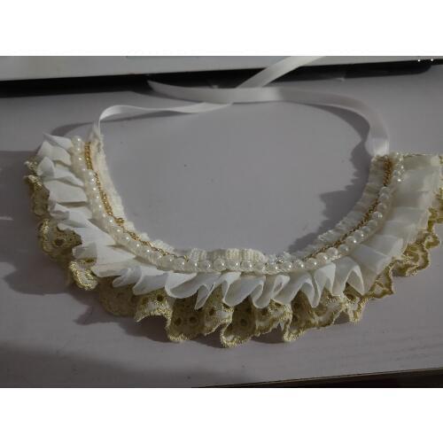 2018 New Handmade Bow Pet Ties Jewelry Dog Neckties Collar Accessories Bow Tie Pearl lace decorative saliva towel