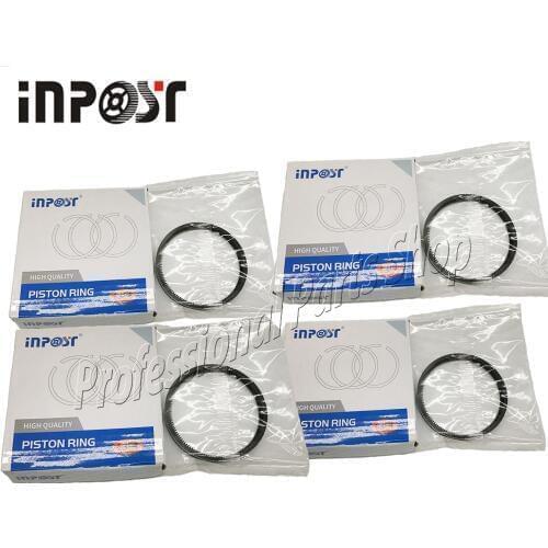 New 4 Sets STD Piston Ring Set For Kubota V1902 Engine 19274-21050