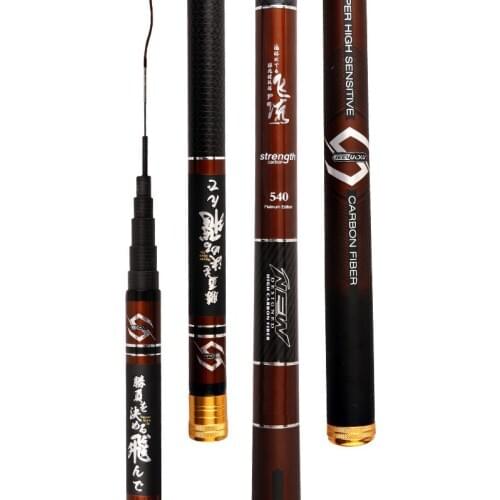 New arrivel Stream fishing Rod 28 Tune 3.6 M-7.2 M Light and Hard Carbon Fishing Rod Short section Portable fishing rod
