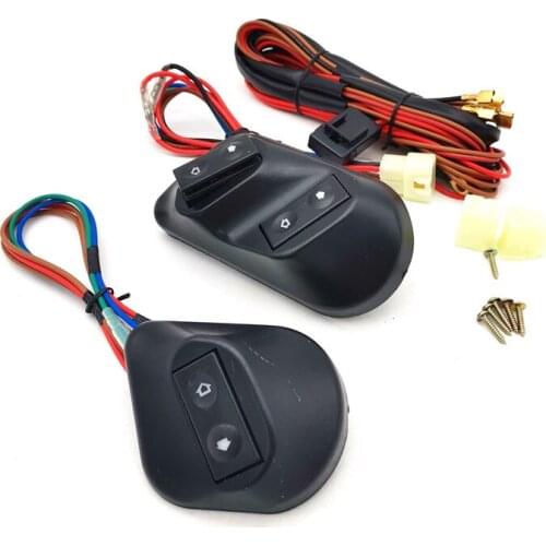 Power Window Switch For Window Regulator With Illumination Green Ligth For 2 Doors Type Complete Wire Harness