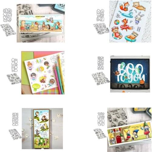 Animal fairy Transparent Klare stempel und schneiden stirbt DIY Silikon Dichtungen Scrapbooking/Karte, Der/Fotoalbum Dekoration