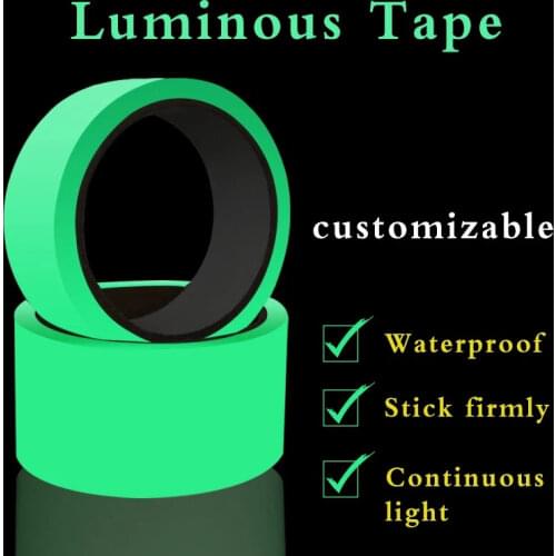 15Types 1M/3M Luminous Tape Reflective Sticker Warning Strip Waterproof Self-adhesive 1Roll Bike Car Home Decoration LigntDark