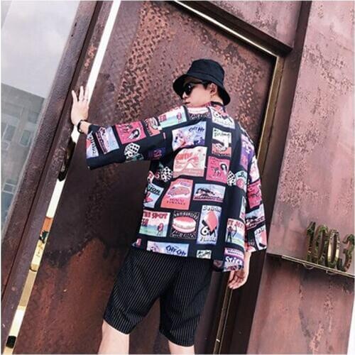 Traditional japanese kimono yukata women man japanese Short Robe Loose kimomo japanese Printing Daily kimono japones haori
