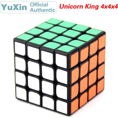 YuXin Unicorn King 4x4x4 Magic Cube ZhiSheng 4x4 Speed Twisty Puzzle Brain Teasers Educational Toys For Children