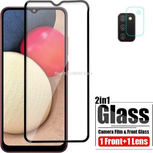 Camera Protector For Samsung Galaxy A02S Glass SM-A025 On The For Samsung A02S Protective Glass Front Screen Film A 02S 6.5"