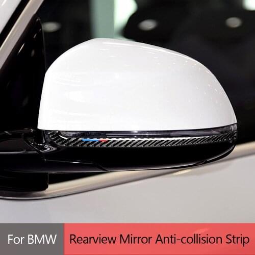 Rearview Mirror Anti-Rub Strips Protector For BMW X5 F15 X6 F16 X3 F25 X4 F26 Anti-collision Strip Car Carbon Fiber Accessorie