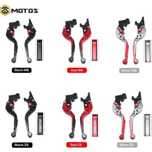 ZS MOTOS 1 Pair Motorcycle CNC Aluminum Custom Made Telescopic Folding Brake Handle Clutch Lever For Yamaha YZF-R3 2005-2015