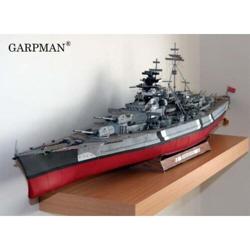 1/200 1/280 World War II Germany Bismarck GPM182 Complete Version Paper Model
