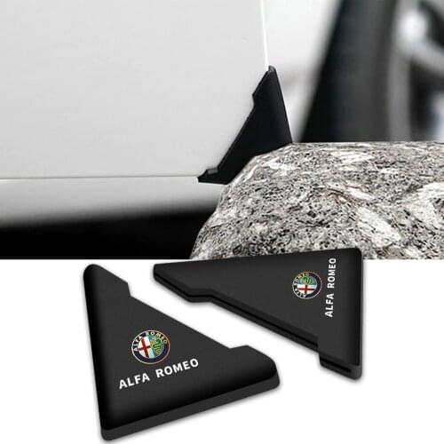 2 pcs Car door Corner anti-scratch Anti-collision Cover Front Door Corner Protective Cover For alfa romeo Giulia Stelvio Audi