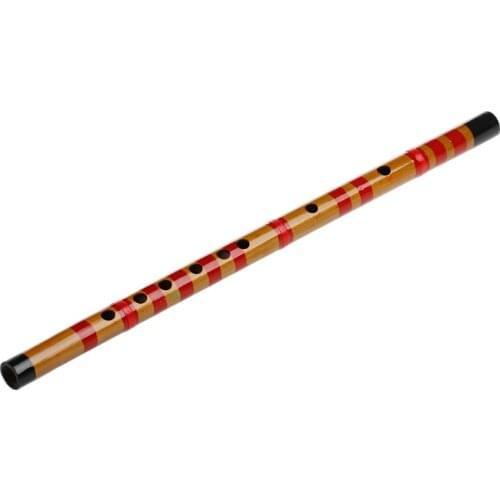 2021 New Traditional Long Bamboo Flute Clarinet Student Musical Instrument 7 Hole 42.5cm