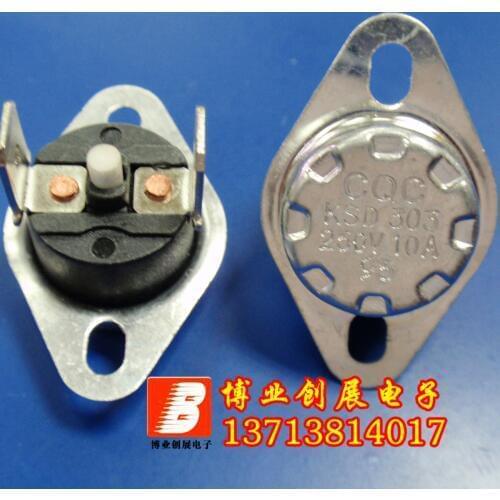 5pcs/Temperature control switch KSD301/KSD303 95 degree 250V10A Manual reset Temperature switch