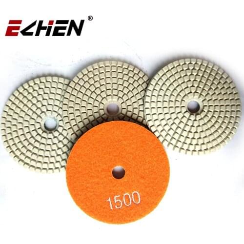 7 Steps White Diamond Polishing Pads for Granite Quartz Stone Resin Bond Flexible Polishing disc Sanding Disc