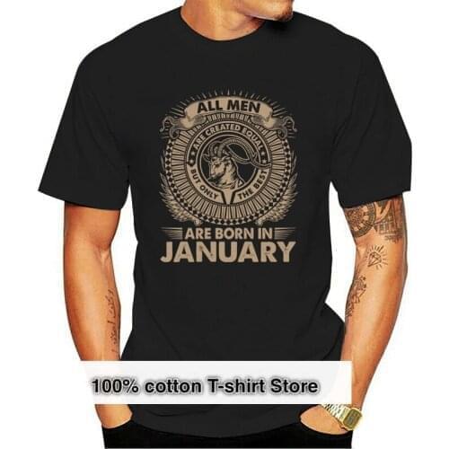Capricorn All Men Are Created Equal Best Born In January Dt Adult T-Shirt Tee Cool Casual Tee Shirt