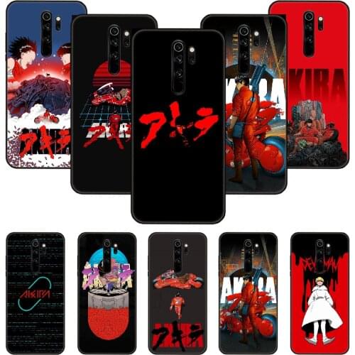 Phone Case For Xiaomi Redmi Note 8 8T 7 7A 9 9S 8A 4 5 Pro Black Cover Etui Tpu Funda Soft Coque Art Hoesjes Japan Anime AKIRA