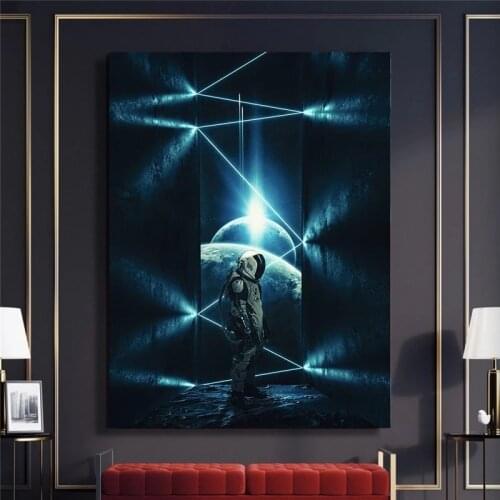 Astronauta Tableau Tablea U Salon Home Decorative Canvas HD Prints Paintings Modular Pictures Wall Art Posters Artwork Framed