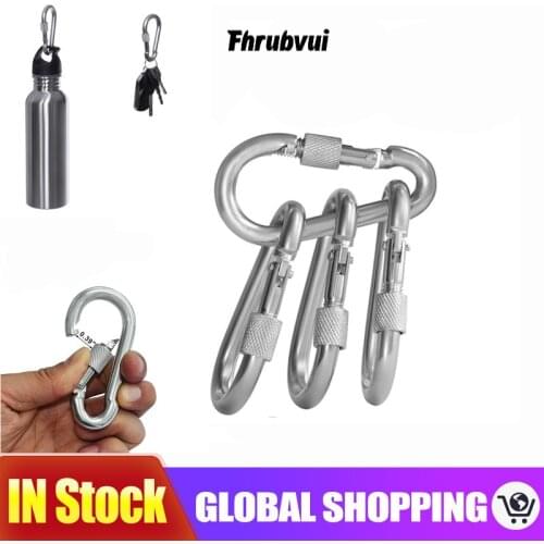 Carabiner Lock Snap Hook EDC Safety Buckle 230kg Hammock Locking Carabiner Backpack Hanging Buckle Keychain Clips