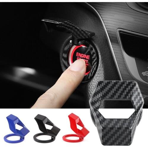 Car Engine Start Stop Push Button Ignition Trim Decorative Cover Universal One-button Start Protection Car Styling Accessories