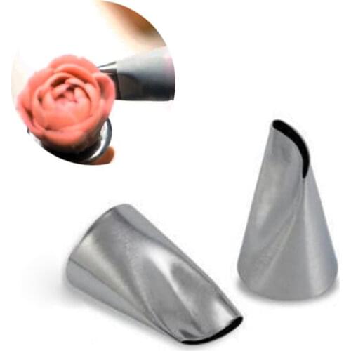 1PC Stainless Steel Rose Flower Petal DIY Icing Piping Tips Cupcake Cake Cream Piping Nozzle Cake Decorating Tools #122