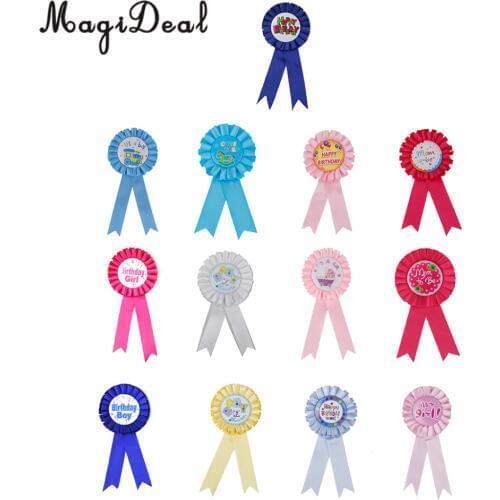 MagiDeal Happy Birthday Its a Girl/Boy Mom to Be Baby Shower Award Ribbon Badge Party Favors Gift Baby Shower Party Fancy Dress