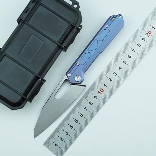 NOC DT03 Multifunctional Folding Knife VG10 Blade Titanium Alloy Handle Outdoor Camping Survival Kitchen Knife EDC Utility Knife