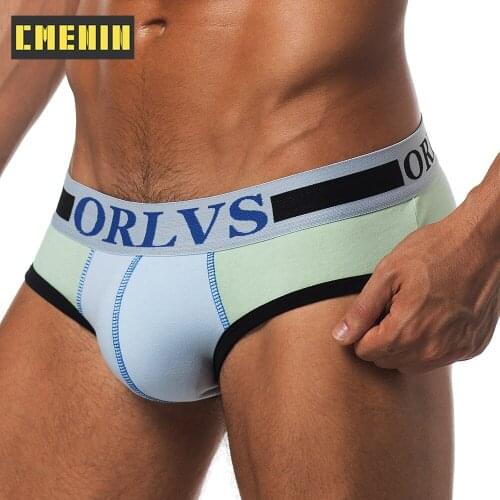 CMENIN ORLVS Comfort Milk Fiber Sexy Underwear Men Jockstrap Briefs Men Underpants Male Panties Threadwork Mens Innerwear OR69