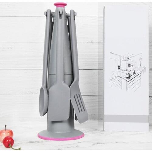 Silicone Cooking Utensil Set 6Pieces Cooking Kitchen Utensils Set Kitchen Cookware with Shovel