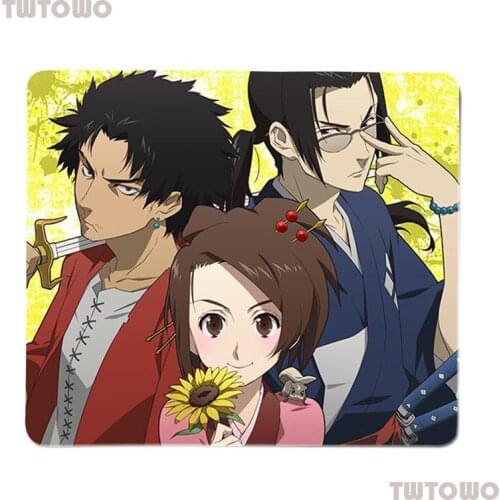 Samurai Champloo New Gaming Mouse Pad Anti-slip Kawaii Gamer Natural Rubber Cartoon Anime Home Office Decoration MousePads