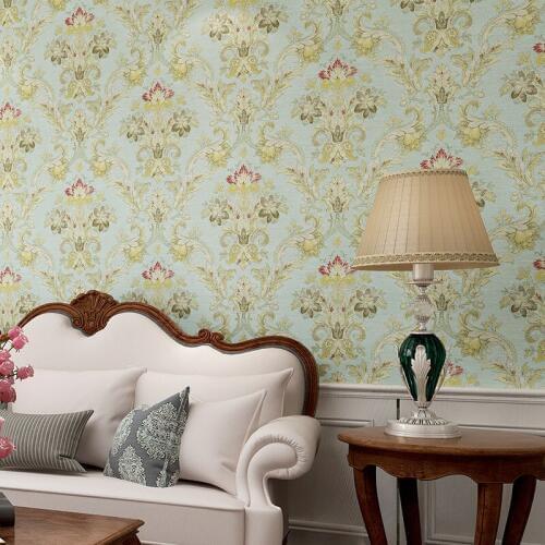 American style vintage royal floral wallpaper eco-friendly non-woven nontoxic for home decor bedroom living room dining room background elegant wallpaper