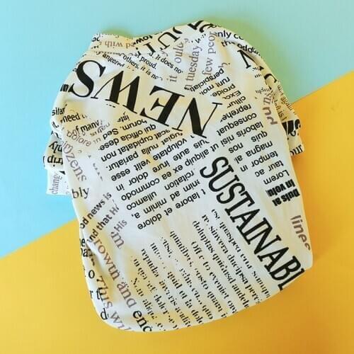 Dog Clothes Puppy Dog French Bulldog Corgi British Bulldog Casual Cute Sweater English Newspaper Sweater