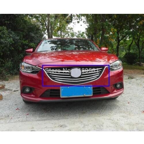 New!!2014 2015 2016 ABS Chrome Front Grille Around Trim For Mazda 6 M6 Atenza