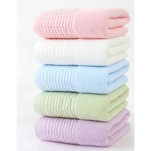 Drop Shipping 5 Colors 70*140cm 100% Cotton Beach Towel soft Bath Towel Sport Towel Gym Fast Drying Cloth Beauty Salon Bed